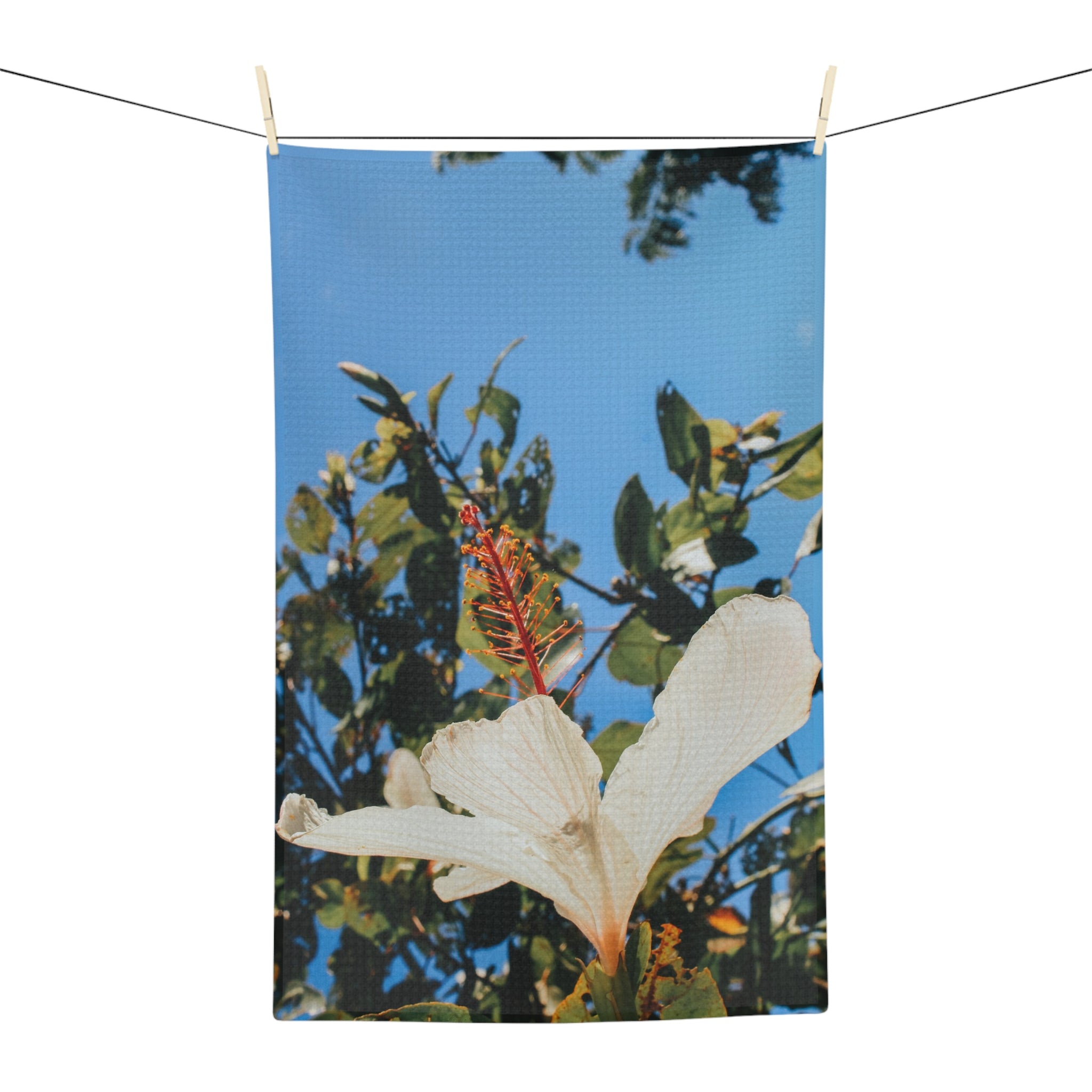 Pua Ke’oke’o Microfiber Tea Towel