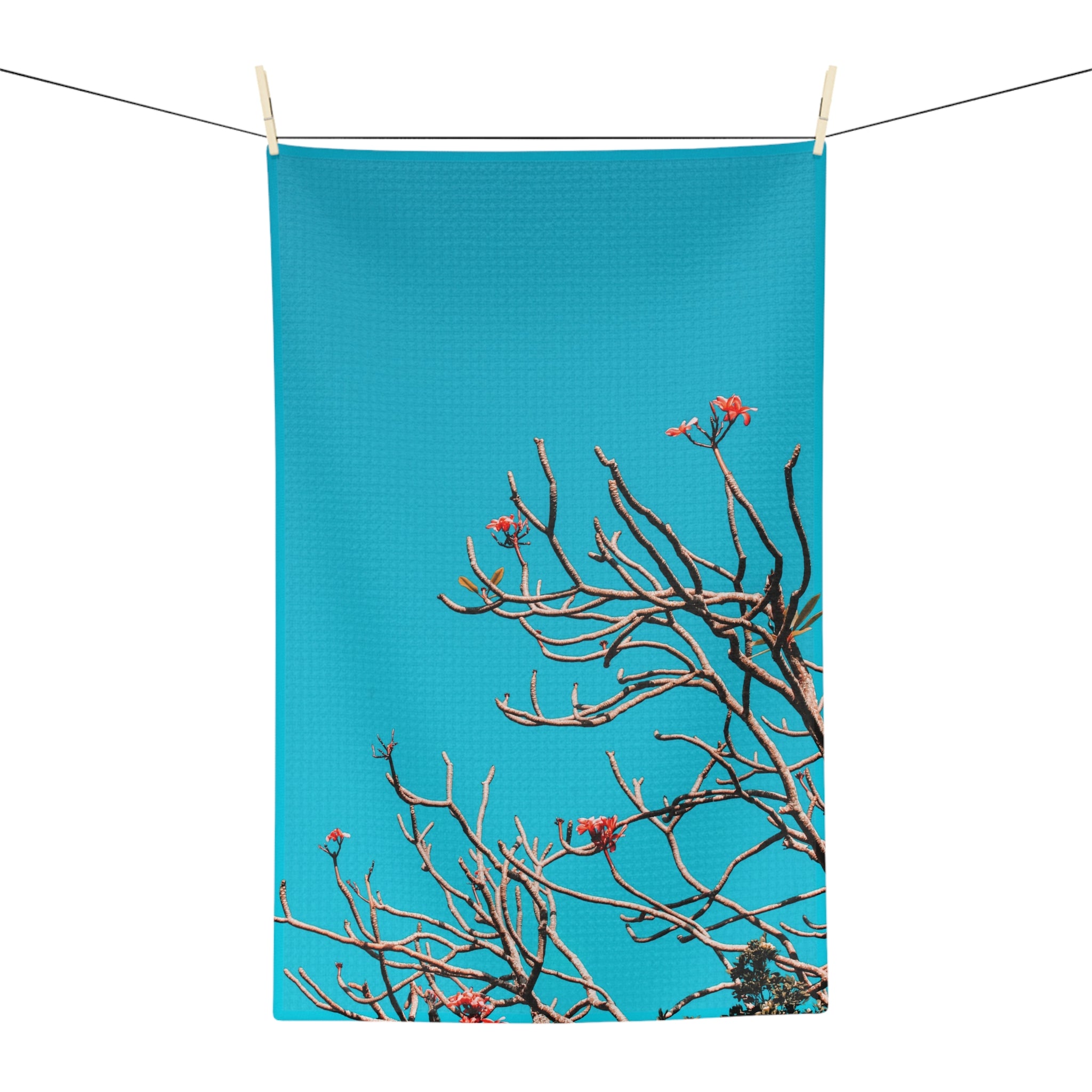 Plumeria Microfiber Tea Towel